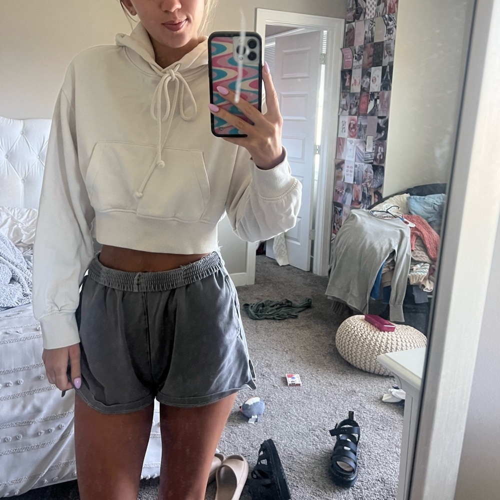 Zara Cropped Hoodie